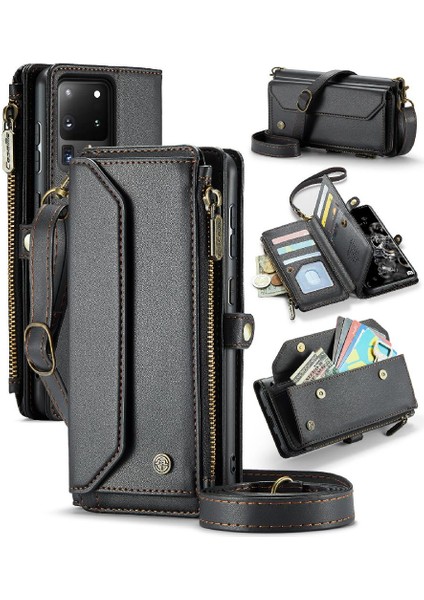 Samsung Galaxy S20 Ultra Rfid Engelleme Kart Tutucu Kılıf Için Crossbody Durumda (Yurt Dışından)