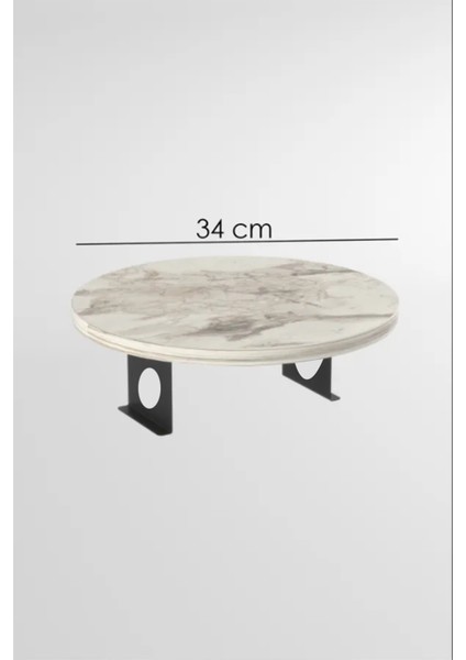 Yan Sehpa Koltuk Yanı Sehpa Kola Monteli Ayarlanabilir Tepsi 31 cm Genişlik Dekoratif Modern Tepsi