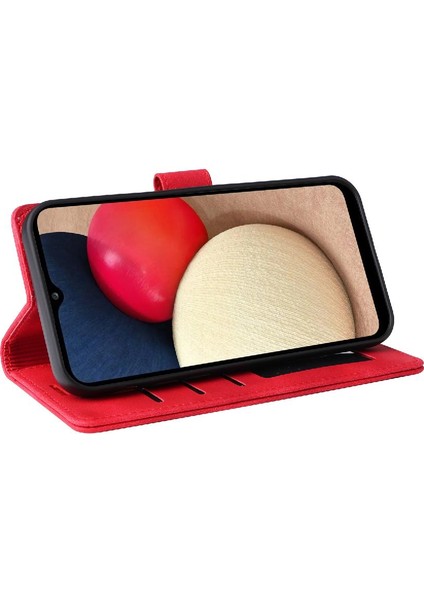 Samsung Galaxy A02S Flip Kapak Için Flip Case Darbeye Cüzdan Basit (Yurt Dışından)