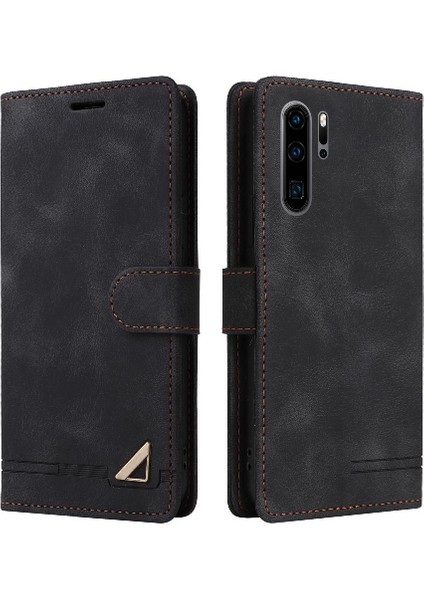 Huawei P30 Pro Için Flip Case Darbeye Deri Kılıf Kapak Çevirin Cüzdan (Yurt Dışından)