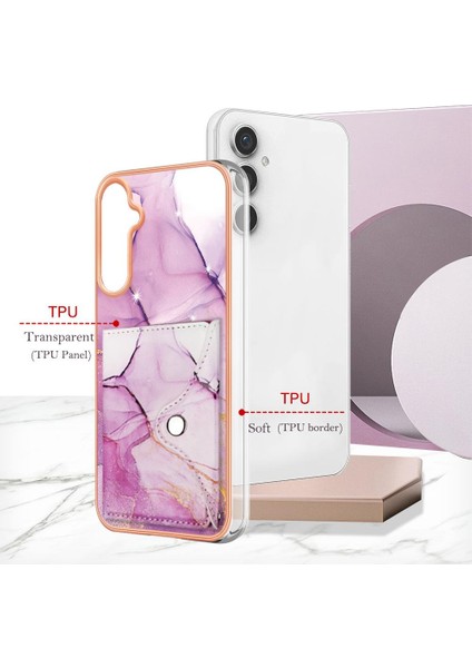 Samsung Galaxy S23 Fe Yumuşak Tpu Tampon Ince Cüzdan Kart Yuvaları (Yurt Dışından) modelleri