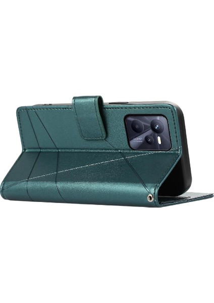 Realme C35 Kickstand Şok Emici Üç Kart Yuvaları Için Flip Case (Yurt Dışından) indirimleri