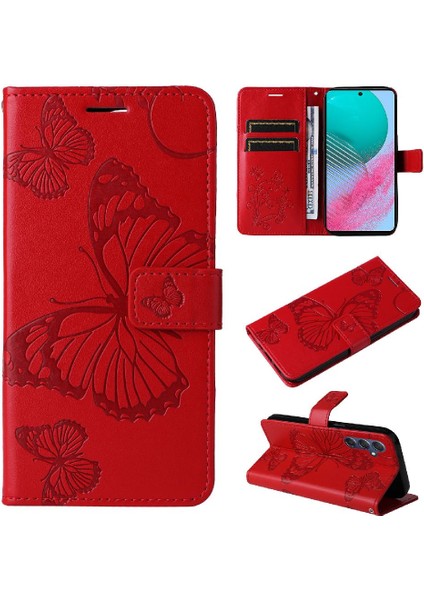Samsung Galaxy M54 Flip Kickstand Için Kılıf Kart Yuvası Standı ile Darbeye (Yurt Dışından)