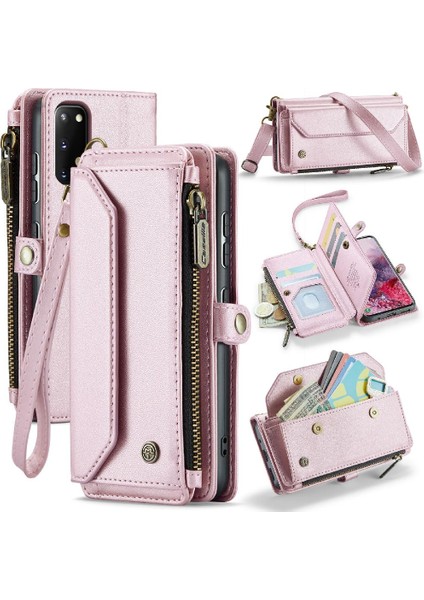 Kadınlar Için Crossbody Kılıf Samsung Galaxy S20 Cüzdan Kılıf Fermuar Faturaları (Yurt Dışından)