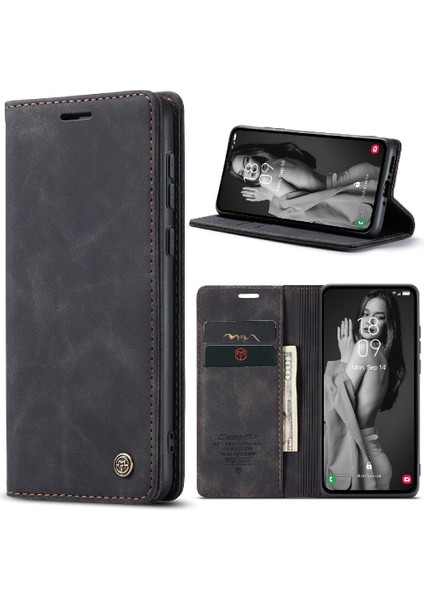 Samsung Galaxy A35 5g Için Flip Case Vintage Pu Deri Cüzdan Kılıf Kartı (Yurt Dışından)