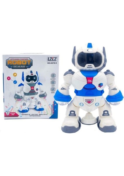 Yeni Müzikli ve Işıklı Dönen Robot 2 modelleri