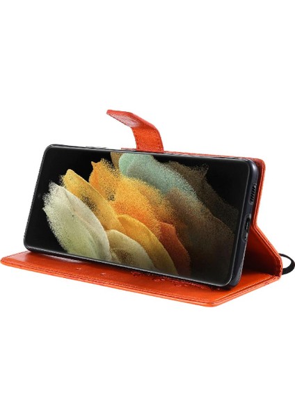 Samsung Galaxy S21 Ultra Manyetik Kapak Flip Kickstand Pu Deri (Yurt Dışından) fiyatları