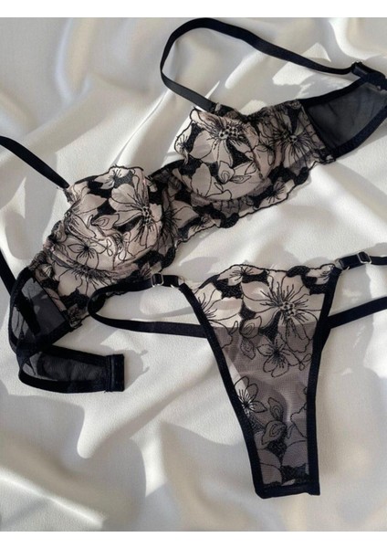 Blackrose Kadın Çiçekli Bralet Takım