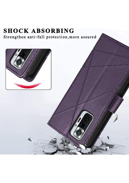 Xiaomi Redmi Not 10 Için Flip Case Pro 4g Şok Emici Üç Kart Yuvaları (Yurt Dışından)