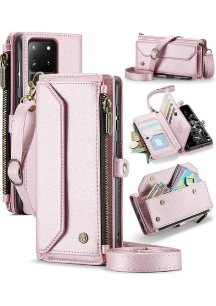 Samsung Galaxy S20 Ultra Rfid Engelleme Kart Tutucu Kılıf Için Crossbody Durumda (Yurt Dışından)