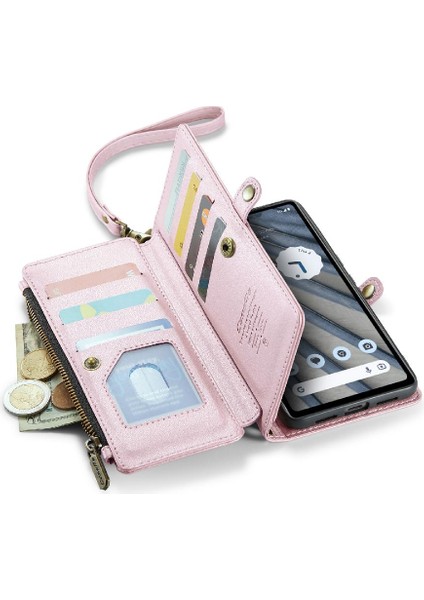 Google Piksel 7A Kart Tutucu Rfid Engelleme Durumda Cüzdan Için Crossbody Durumda (Yurt Dışından) indirimleri