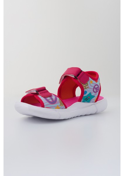Pembe Kız Paris Cırt Cırtlı Çocuk Sandalet modelleri