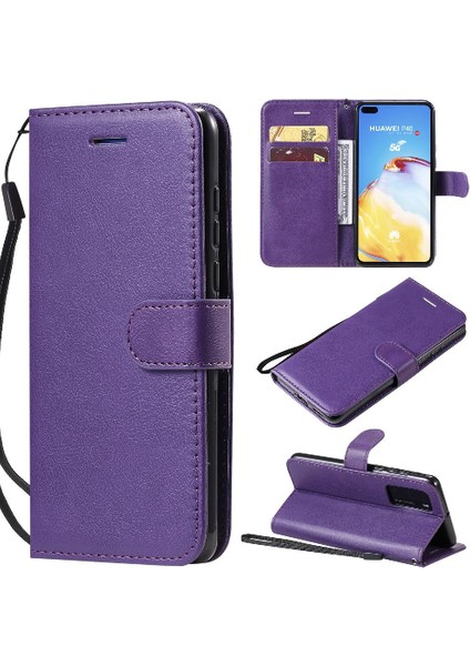 Kart Yuvası ile Huawei P40 Iş Cüzdan Telefon Kılıfı Için Flip Case Yüksek (Yurt Dışından)