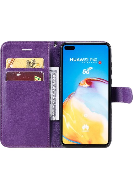 Kart Yuvası ile Huawei P40 Iş Cüzdan Telefon Kılıfı Için Flip Case Yüksek (Yurt Dışından) fırsatları