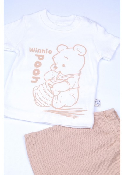 %100 Pamuk Ayıcık Desenli Alt Üst Yazlık 2'li Takım modelleri