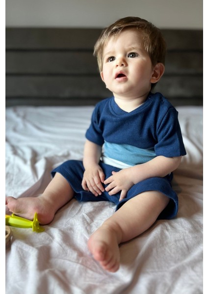 %100 Pamuk 3 Renk Desenli 2'li Takım