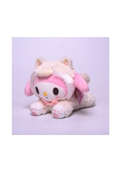 23CM Karikatür Dolgulu Hayvan Kuromi Benim Melody Tarçın Rulosu Peluş Anime Kawaii Sevimli Yumuşak Peluş Oyuncak Hediye (Yurt Dışından)