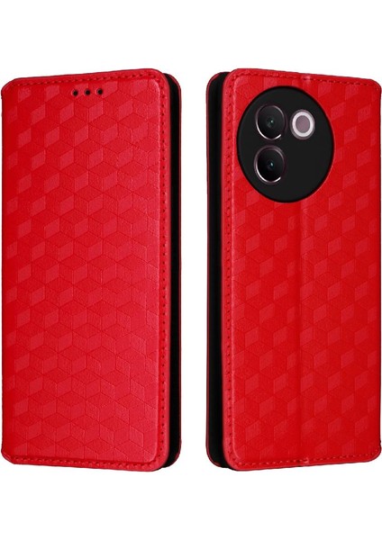Vivo V30E 5g Pu Deri Cüzdan Için Kılıf 3D Desen Manyetik Kapatma Kartı (Yurt Dışından)