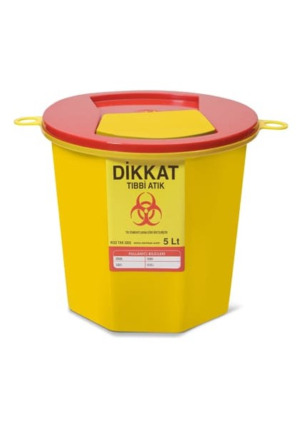 Mck ( 5 Adet ) Tıbbi Atık Kovası 5 Litre