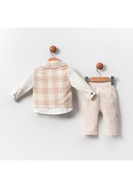 %100 Pamuk 3'lü Erkek Bebek & Çocuk Takım