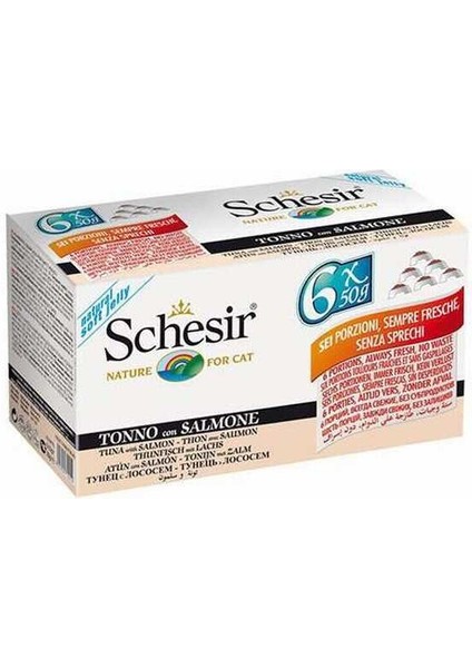 Multipack Ton ve Somonlu Kedi Konservesi 6X50 gr