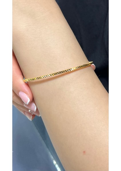 30 gr (Gram) Cam Kırığı Ajda Bilezik 22 Ayar Altın