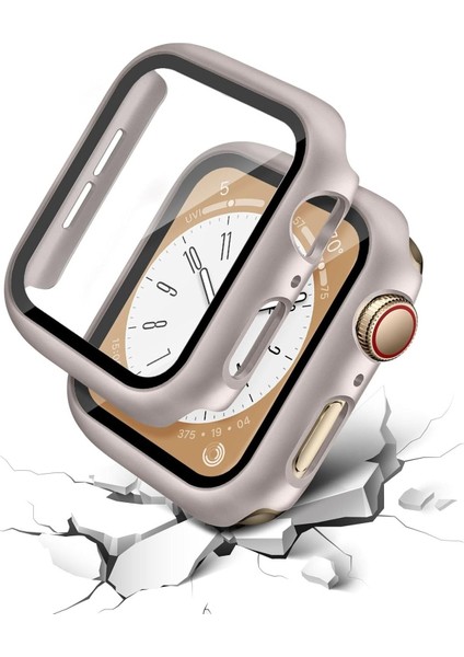 Apple Watch 38MM Kılıf Uyumlu Kasa ve Ekran Koruyucu 360 Tam Koruma Kapak Starlight fiyatları