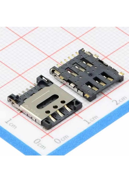 Nano Sim Kart Soketi Micro 6 Pin Açılabilir Kilitli Kapak Gsm