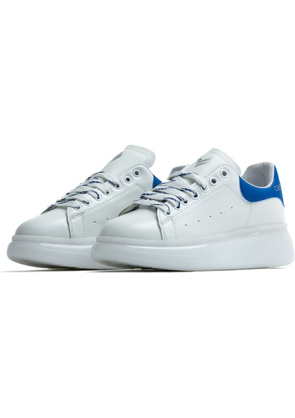 West Cape Beyaz Mavi Unisex Sneakers Spor Ayakkabı