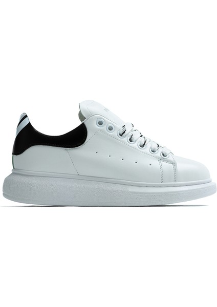 De Rio Beyaz Siyah Unisex Sneakers Spor Ayakkabı