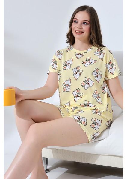 Likapashop Şortlu Pijama Takımı