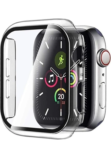 Apple Watch 7 8 9 45MM Uyumlu Kılıf Kasa ve Ekran Koruyucu 360 Tam Koruma Kapak