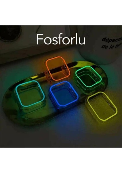 Apple Watch Uyumlu 44 mm Light Case Sert Şeffaf Kapak