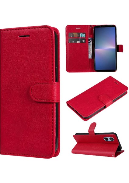 Kart Yuvası Klasik ile Sony Xperia 10VI Yüksek Kaliteli Deri Için Flip Case (Yurt Dışından) fiyatları