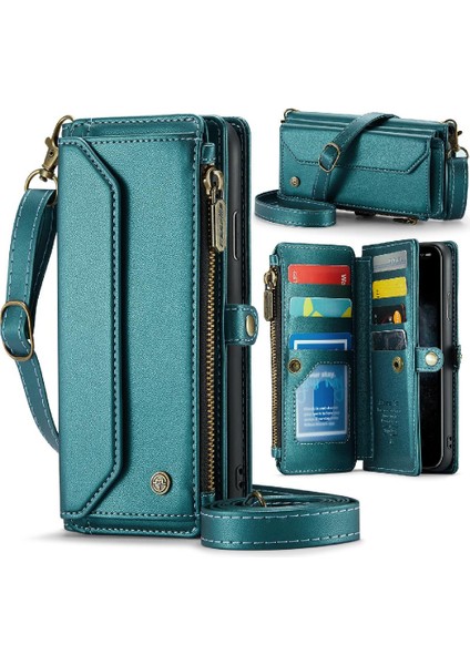 Kadınlar Için Crossbody Kılıf iphone 11 Pro Max Cüzdan Kılıf Fermuar Faturaları (Yurt Dışından)