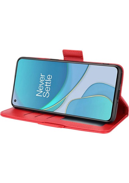 Oneplus 8t Manyetik Cüzdan Yan Toka Pu Deri Kart Yuvaları Için Kılıf (Yurt Dışından) indirimleri