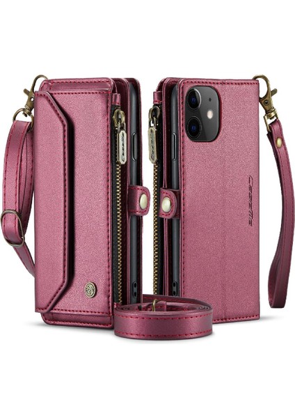 Kadınlar Için Crossbody Durumda iphone 11 Fermuar Faturaları Yuvası Cüzdan Durumda Kart (Yurt Dışından)