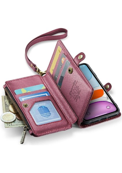 Kadınlar Için Crossbody Durumda iphone 11 Fermuar Faturaları Yuvası Cüzdan Durumda Kart (Yurt Dışından) indirimleri