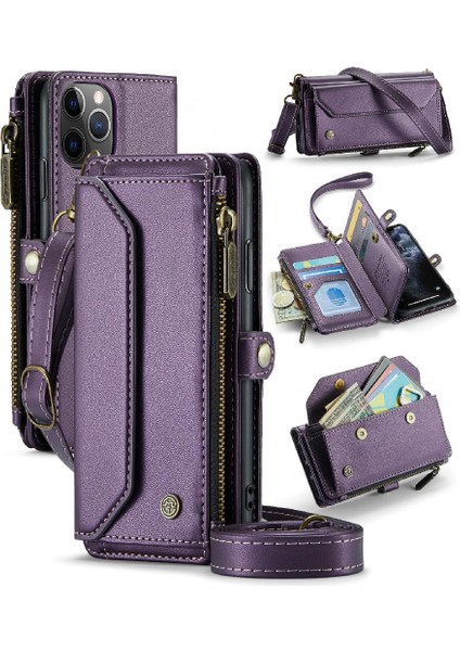 Mays Boutique Iphone 11 Pro Için Crossbody Durumda Rfid Engelleme Kart Tutucu Kılıf Cüzdan Için (Yurt Dışından)