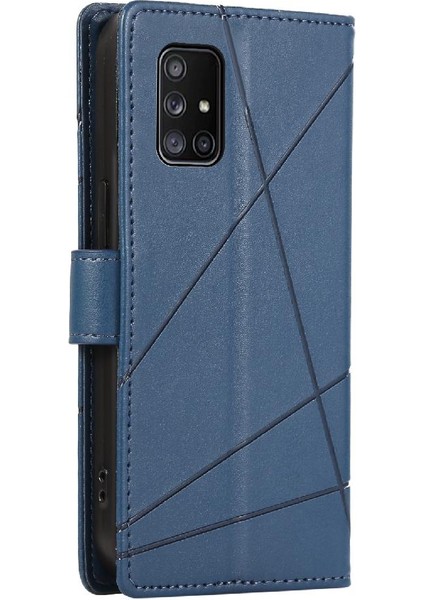 Samsung Galaxy A71 4g Kickstand Için Flip Case Üç Kart Yuvaları Darbeye (Yurt Dışından)