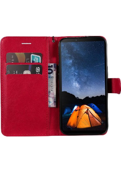 Sony Xperia 10V Için Flip Case Yüksek Kalite Deri Klasik Düz Renk (Yurt Dışından)