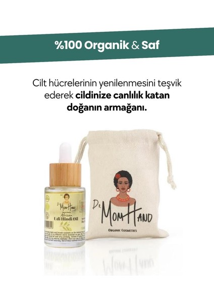 Dr. Mom Hand Organik Udi Hindi Yağı (Cilt Yenileyici ve Onarıcı) %100 Saf, Soğuk Sıkım 30ML