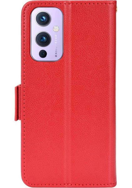 Oneplus 9 Için Kılıf Yan Toka Pu Deri Cüzdan Manyetik Kart Yuvaları Tutucu (Yurt Dışından)