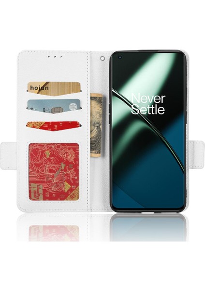 Oneplus 11R 5g Için Kılıf Pu Deri Cüzdan Kart Yuvaları Tutucu Manyetik Yan (Yurt Dışından)