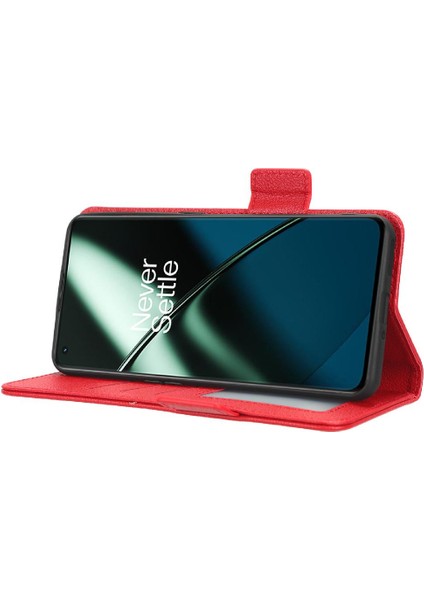 Oneplus 11R 5g Için Kılıf Pu Deri Cüzdan Kart Yuvaları Tutucu Manyetik Yan (Yurt Dışından)