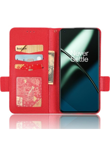 Oneplus 11R 5g Için Kılıf Pu Deri Cüzdan Kart Yuvaları Tutucu Manyetik Yan (Yurt Dışından)