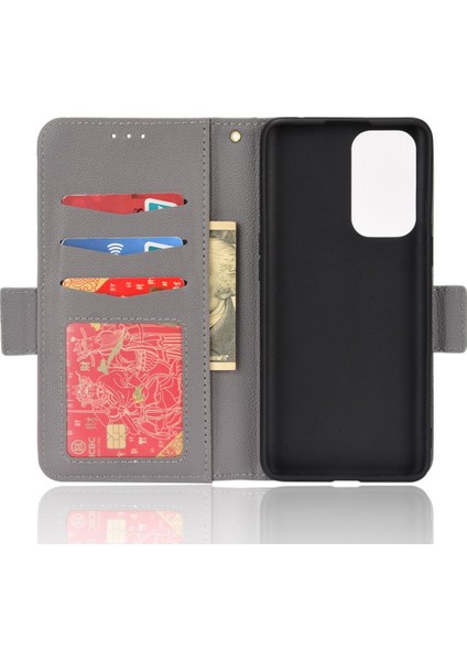 Oneplus 9 Için Kılıf Yan Toka Pu Deri Cüzdan Manyetik Kart Yuvaları Tutucu (Yurt Dışından)