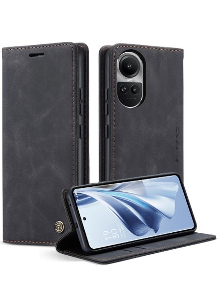 Oppo Oppo 10 5g Manyetik Kapatma Darbeye Vaka Kart Yuvası Için Flip Case (Yurt Dışından)