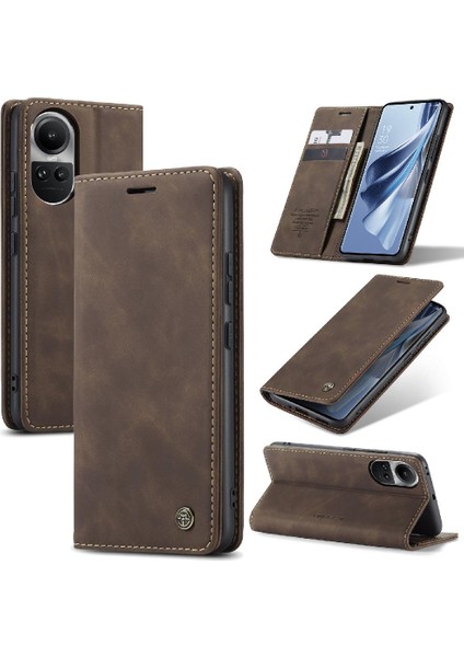 Oppo Oppo 10 Pro 5g Için Flip Case Vintage Pu Deri Cüzdan Kılıf Kart Yuvası (Yurt Dışından) fiyatları