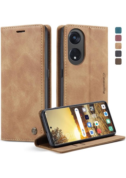 Oppo Oppo 8t 5g Manyetik Kapatma Darbeye Vaka Kart Yuvası Için Flip Case (Yurt Dışından)